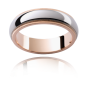 Milgrain Comfort Fit Gents Wedding Ring in 9K Rose Gold