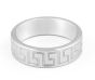 Gents Wedding Band 8.00MM with Classic Greek Ornament