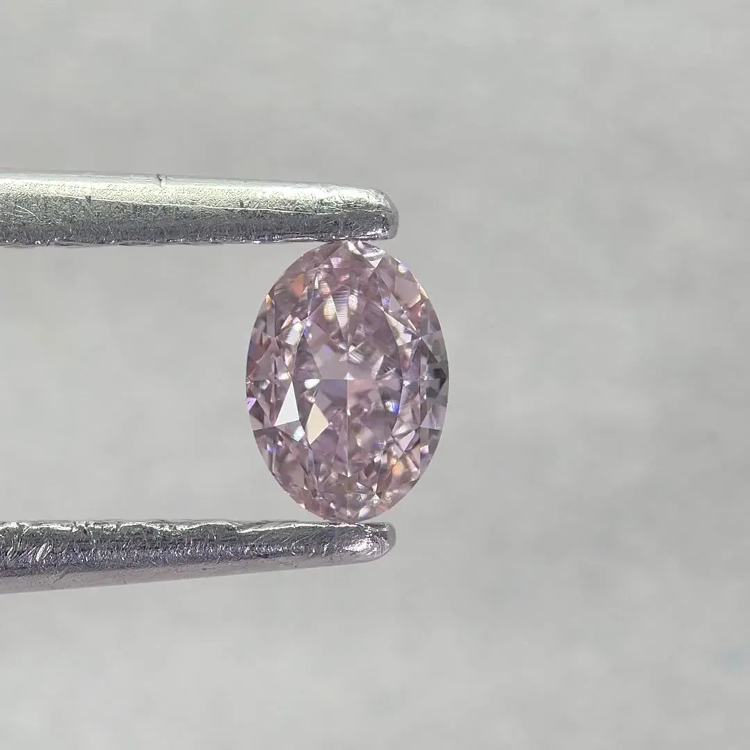 0.30ct Oval Natural Diamond (Colour Fancy Brownish Pink, Clarity VS2, GIA Certified)