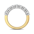 2.00CT Oval Cut 7 Stone Diamond Eternity Ring Share Prong Setting - 18K Yellow - DG & Co. Jewellery