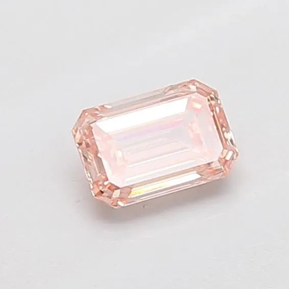 0.33ct Emerald Lab Grown Diamond (Colour Fancy Light Brown, Clarity VVS2, IGI Certified)