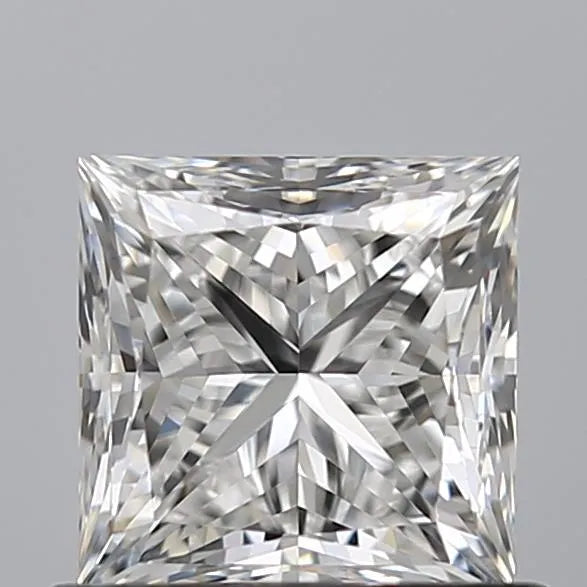 0.90ct Princess Natural Diamond (Colour E, Clarity IF, GIA Certified)
