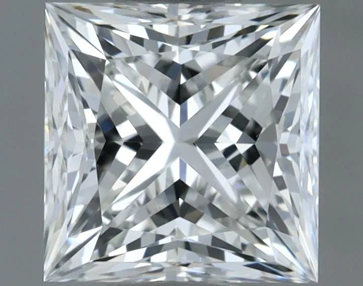 1.01ct Princess Natural Diamond (Colour F, Clarity VVS2, Cut VG, IGI Certified)