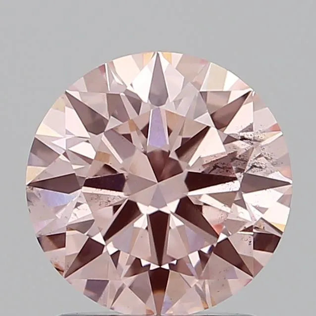 1.37ct Round Lab Grown Diamond (Colour Fancy Intense Pink, Clarity SI1, Cut ID, IGI Certified)