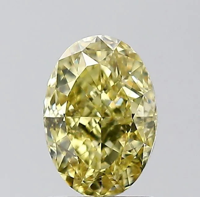 1.50ct Oval Natural Diamond (Colour Fancy Brownish Yellow, Clarity VS1, GIA Certified)
