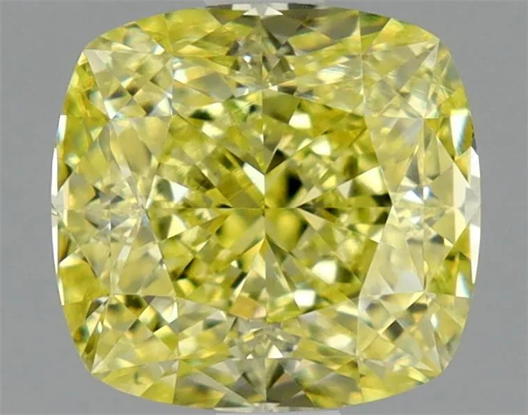 1.51ct Cushion brilliant Natural Diamond (Colour Fancy Yellow, Clarity VS1, GIA Certified)