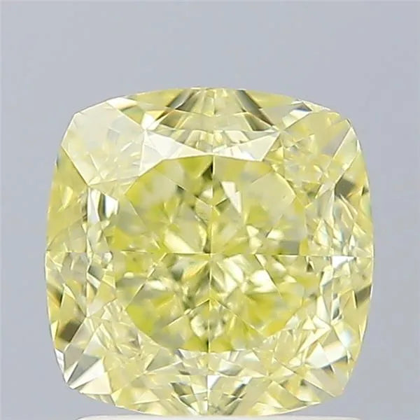 1.52ct Cushion brilliant Natural Diamond (Colour Fancy Yellow, Clarity VVS2, GIA Certified)