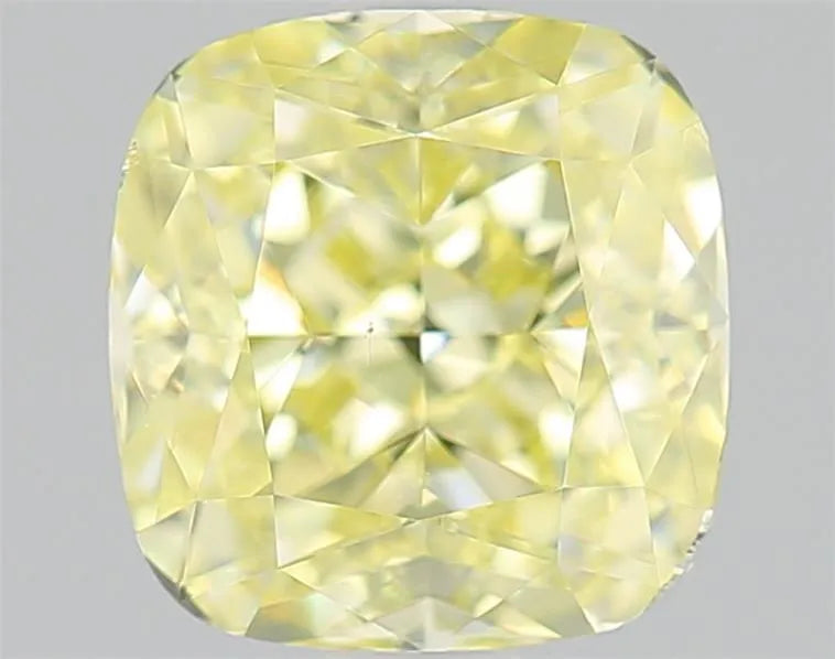 1.52ct Cushion modified Natural Diamond (Colour Fancy Yellow, Clarity VS1, Cut GD, GIA Certified)