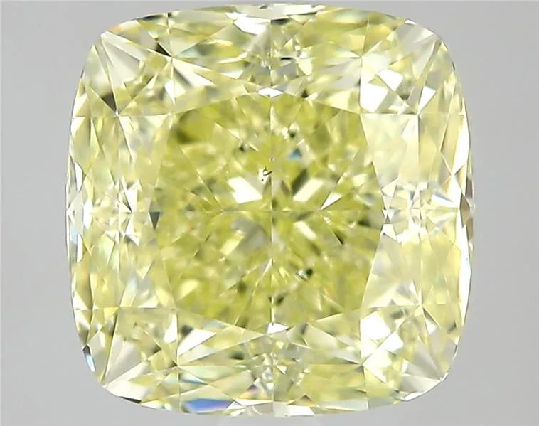 1.53ct Cushion modified Natural Diamond (Colour Fancy Light Yellow, Clarity VS1, Cut EX, GIA Certified)