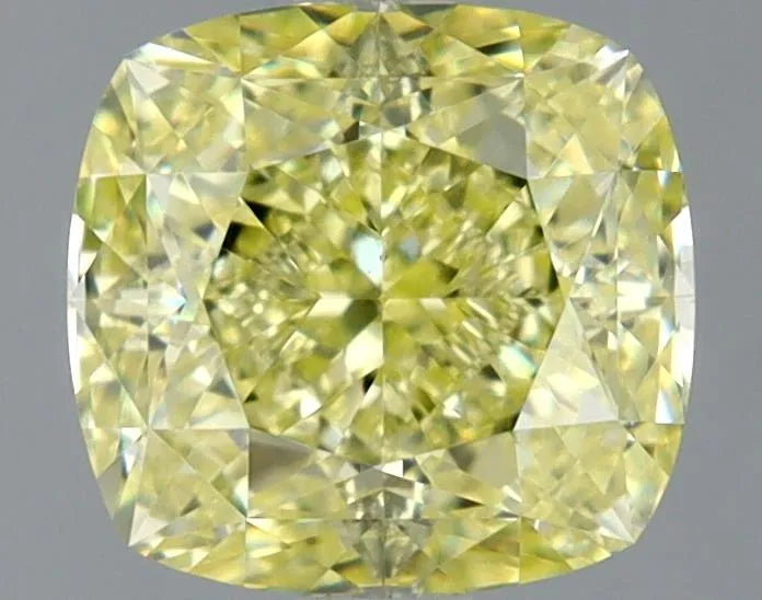1.56ct Cushion brilliant Natural Diamond (Colour Fancy Yellow, Clarity VS1, GIA Certified)