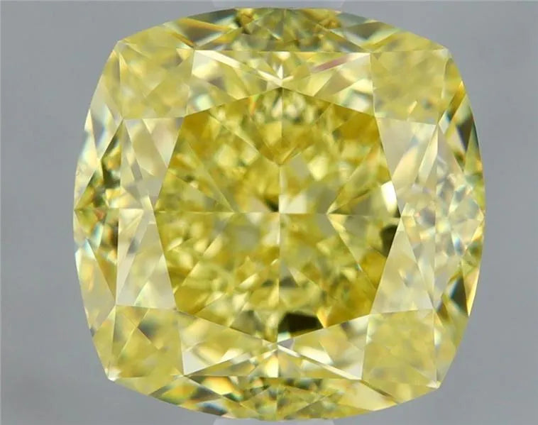 1.71ct Cushion brilliant Natural Diamond (Colour Fancy Intense Yellow, Clarity VS1, GIA Certified)
