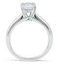 1.00CT Solitaire Diamond Engagement Ring Round Brilliant Cut In 18K White Gold - DG & Co. Jewellery