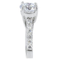 High Setting Diamond Engagement Ring with Pave Setting Side Stones - DG & Co. Jewellery