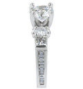 5 Stones Diamond Engagement Ring with Channel Setting Side Stones - DG & Co. Jewellery