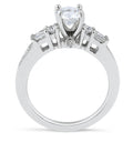 5 Stones Diamond Engagement Ring with Channel Setting Side Stones - DG & Co. Jewellery