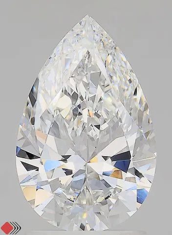 2.00ct Pear Lab Grown Diamond (Colour E, Clarity VVS2, IGI Certified)