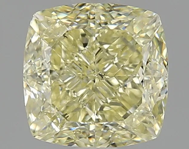 2.24ct Cushion modified Natural Diamond (Colour Fancy Light Yellow, Clarity SI1, GIA Certified)