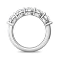 2.50CT FIVE Stone Share Prong setting Diamond Anniversary Wedding Ring In 18K White Gold - DG & Co. Jewellery