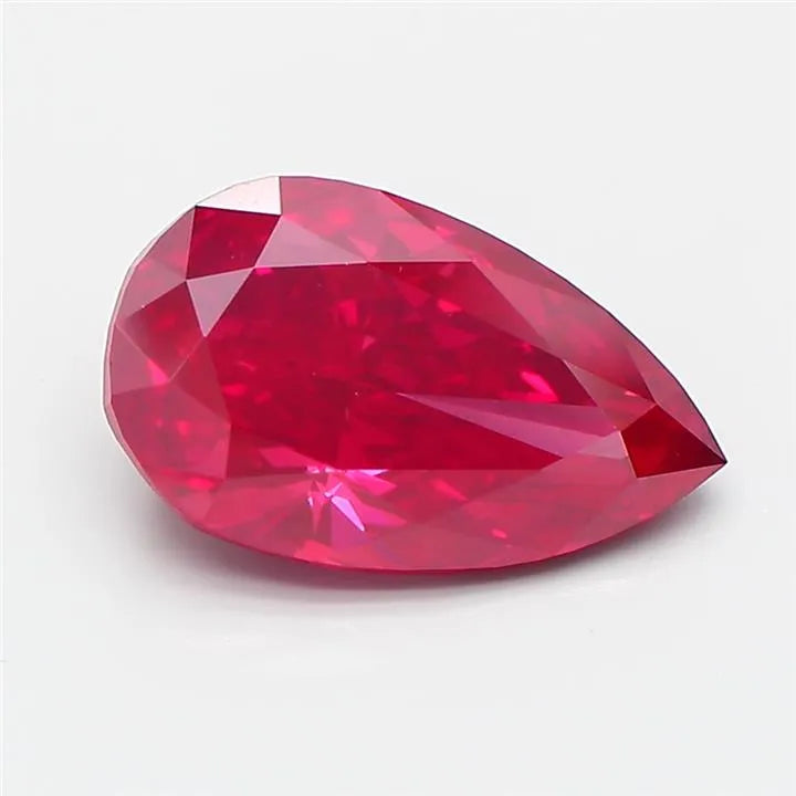 2.53ct Pear Lab Grown Diamond (Colour Fancy Vivid Pink, Clarity VS2, IGI Certified)