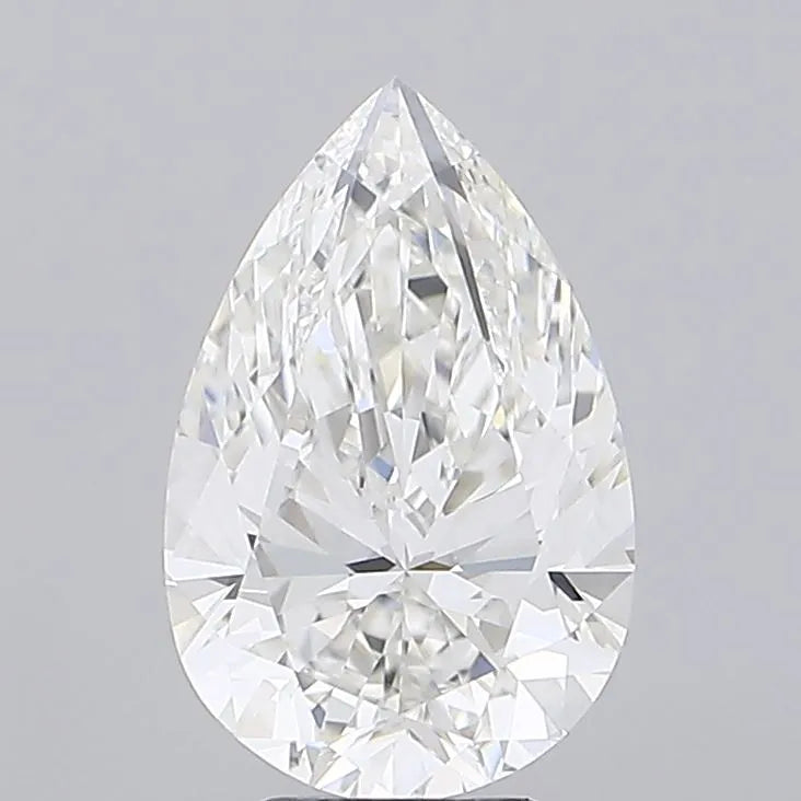 3.72ct Pear Lab Grown Diamond (Colour F, Clarity VVS2, IGI Certified)