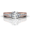 Trilogy Diamond Engagement Ring Prong Channel Setting - DG & Co. Jewellery