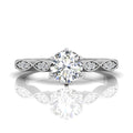Vintage Style 4 Claw Milgrain Marquise Shape Diamond Engagement Ring -Platinum - DG & Co. Jewellery