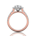 Vintage Cushion Cut Halo Diamond Engagement Ring - 18K Rose Gold - DG & Co. Jewellery