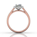 Cushion Cut Halo Engagement Ring - 18K Rose - DG & Co. Jewellery