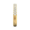 1.50Ct Trio Diamond Round Brilliant Cut Wedding Ring Pave Setting In 18K Yellow Gold - DG & Co. Jewellery