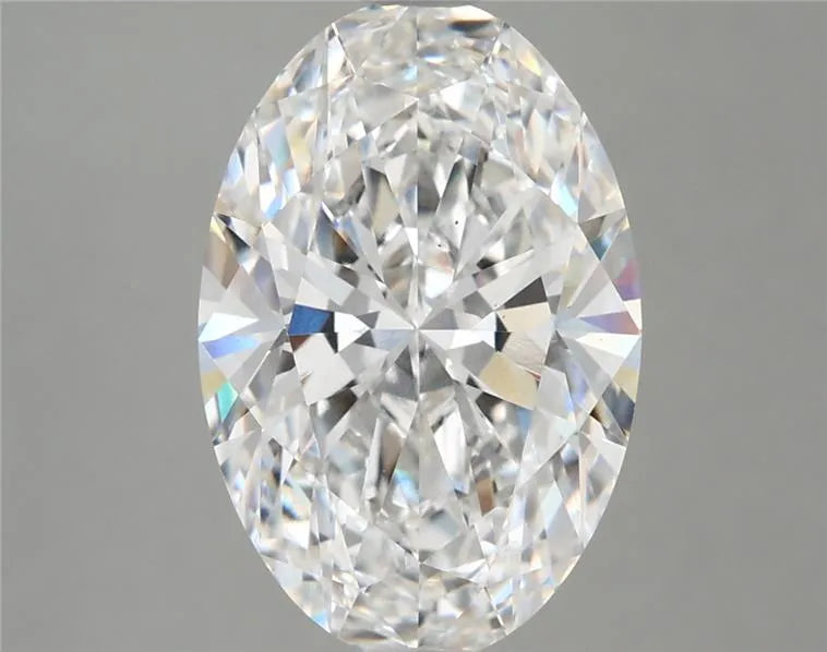 4.10ct Oval Lab Grown Diamond (Colour E, Clarity VS2, IGI Certified)