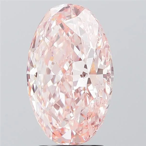 4.31ct Oval Lab Grown Diamond (Colour Fancy Vivid Pink, Clarity VS1, IGI Certified)