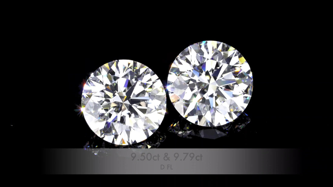 9.79ct Round Natural Diamond (Colour D, Clarity FL, Cut EX, GIA Certified)