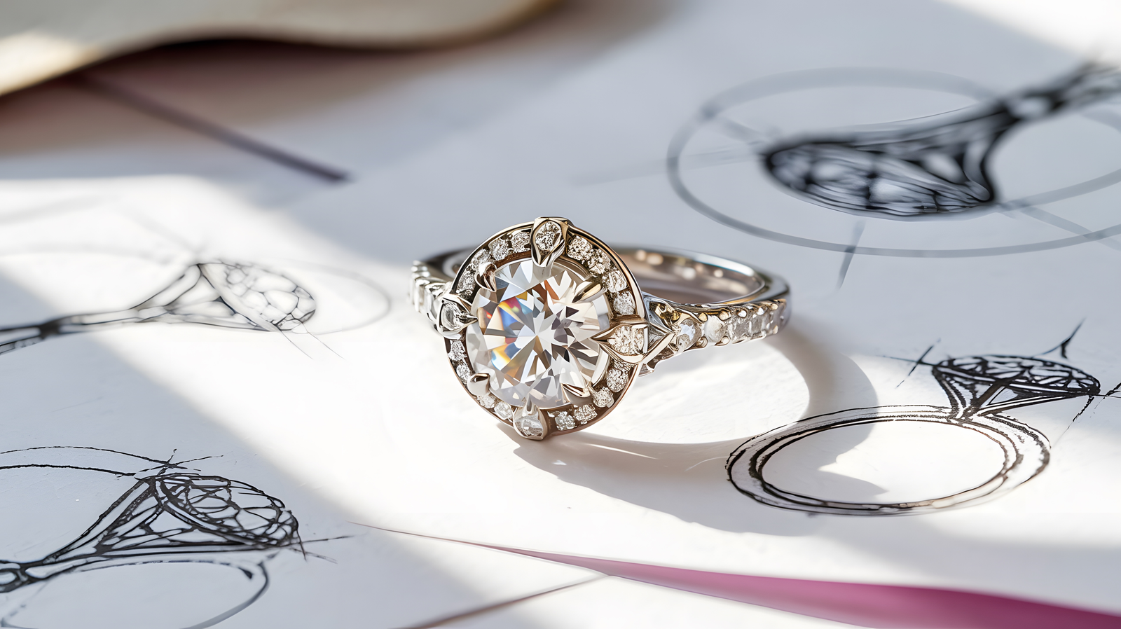 Custom engagement ring design service at DG & Co. Jewellery Melbourne