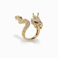The Good Luck Dragon Diamond Dress Ring in 18K Yellow gold - DG & Co. Jewellery