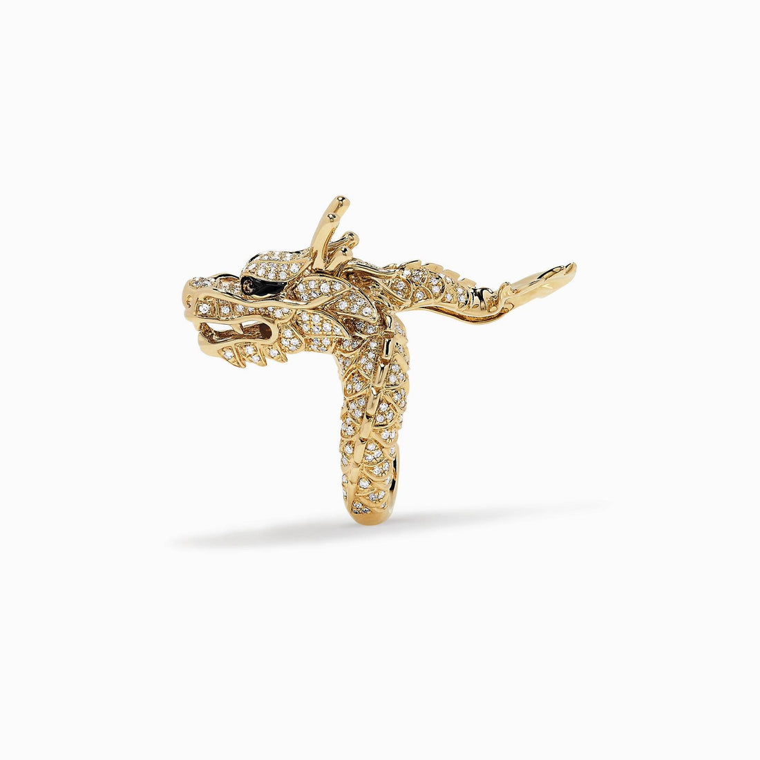 The Good Luck Dragon Diamond Dress Ring in 18K Yellow gold - DG & Co. Jewellery