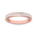 Ladies Diamond Wedding Ring Channel Setting Princess Cut Diamonds In 18K Rose Gold - DG & Co. Jewellery