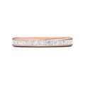 Ladies Diamond Wedding Ring Channel Setting Princess Cut Diamonds In 18K Rose Gold - DG & Co. Jewellery