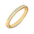 Flat Profile Channel Set Women's Wedding Ring In 18K Yellow Gold - DG & Co. Jewellery