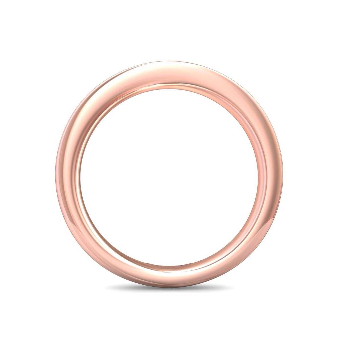 Women Wedding Ring Round Cut Diamonds Channel Setting Comfort fit In 18K Rose Gold - DG & Co. Jewellery