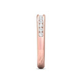 Women Wedding Ring Round Cut Diamonds Channel Setting Comfort fit In 18K Rose Gold - DG & Co. Jewellery
