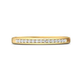 Flat Profile Channel Set Women's Wedding Ring In 18K Yellow Gold - DG & Co. Jewellery