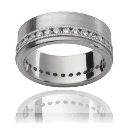 18K White Gold Diamond Wedding Ring - DG & Co. Jewellery