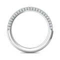 Women's Diamond Wedding Ring hand-set in a sleek Three-Row Pave Setting In 18K White Gold - DG & Co. Jewellery