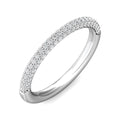 Women's Diamond Wedding Ring hand-set in a sleek Three-Row Pave Setting In 18K White Gold - DG & Co. Jewellery