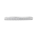 Women's Diamond Wedding Ring hand-set in a sleek Three-Row Pave Setting In 18K White Gold - DG & Co. Jewellery