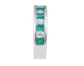 Princess Cut Emerald Diamond Band Channel Setting In 18K White Gold - DG & Co. Jewellery