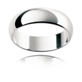 6.00MM Gents Wedding Band with Half Round Dome - Platinum - DG & Co. Jewellery