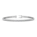 Lab Grown 2.00ct Diamond Tennis Bracelet Splendid Crown Set - 18K White - DG & Co. Jewellery