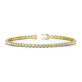 Lab Grown 2.00ct Diamond Tennis Bracelet Splendid Crown Set - 18K Yellow - DG & Co. Jewellery