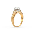 9K Rose Gold Fresh Water Pearl Ring (7.50MM) - DG & Co. Jewellery